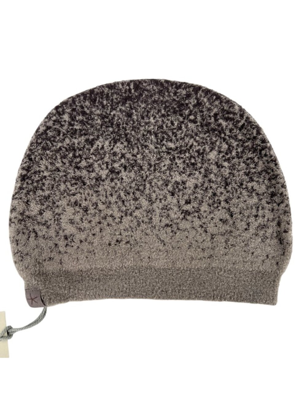 Barefoot Dreams CozyChic Lite Confetti Beanie Storm Gray Dark Brown One size NWT